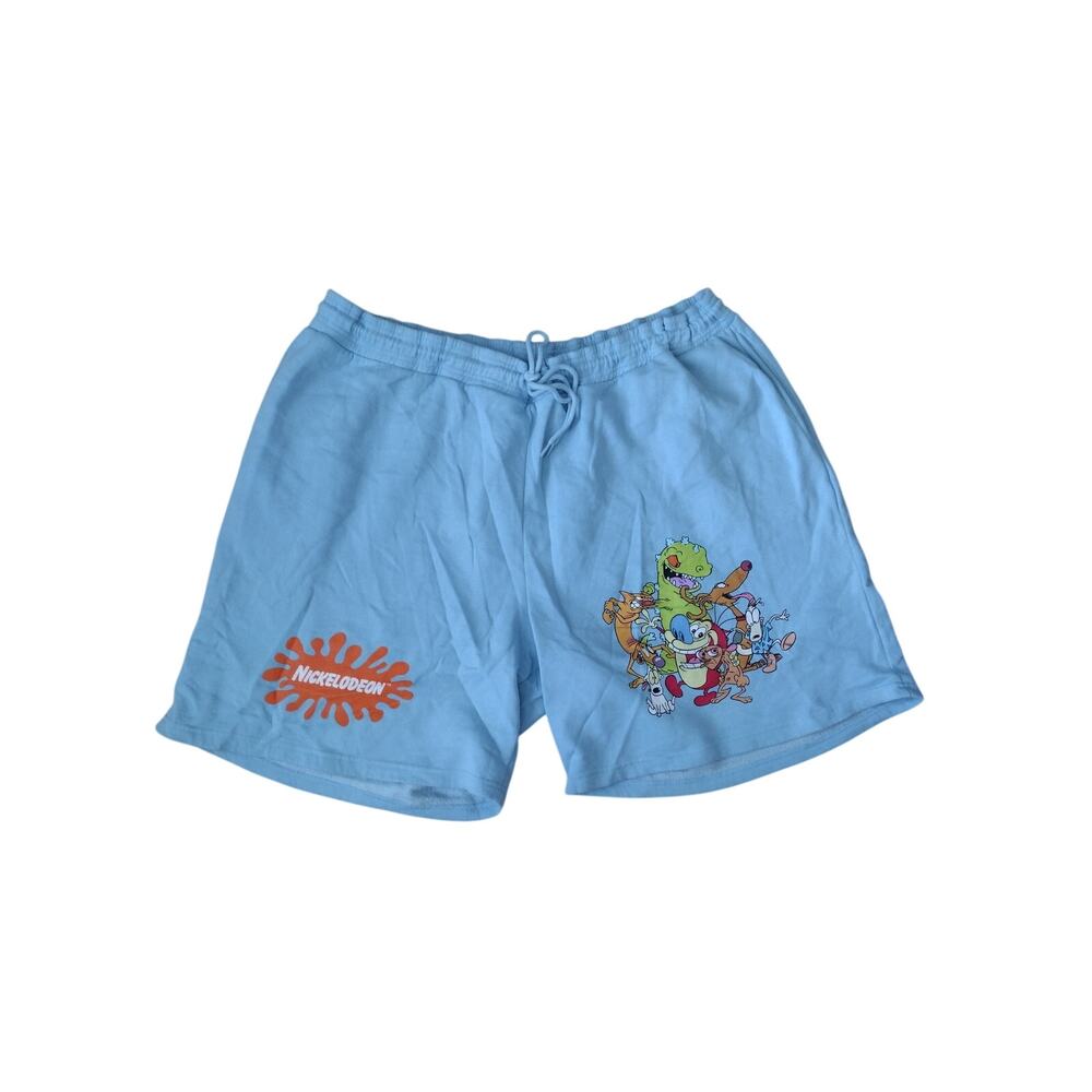 Nickelodeon Rugrats Graphic Sweat Shorts Light Blue Big & Tall 5X